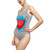 Love Heart Pattern Women's One-Piece Swimsuit