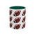 Football Pattern Coffee Mug (11oz & 15oz) — Sports Fan Gift