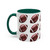 Football Pattern Coffee Mug (11oz & 15oz) — Sports Fan Gift