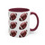 Football Pattern Coffee Mug (11oz & 15oz) — Sports Fan Gift