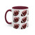 Football Pattern Coffee Mug (11oz & 15oz) — Sports Fan Gift