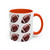 Football Pattern Coffee Mug (11oz & 15oz) — Sports Fan Gift