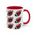 Football Pattern Coffee Mug (11oz & 15oz) — Sports Fan Gift