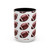 Football Pattern Coffee Mug (11oz & 15oz) — Sports Fan Gift