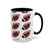Football Pattern Coffee Mug (11oz & 15oz) — Sports Fan Gift