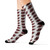 Football Pattern Sublimation Socks — Athletic Novelty Crew Socks