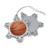 Pewter Snowflake Basketball Ornament