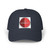 Dad Cap with Red Retro Badge — Classic Casual Baseball Hat