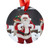Santa Claus Acrylic Ornament — Holiday Christmas Tree Decoration with Ribbon