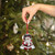 Santa Claus Bell Wooden Ornament — Vintage Christmas Tree Decoration