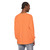 SportsforMuscle Long Sleeve Tee — Orange Garment-Dyed Casual Shirt