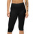 Ladies' Black Capri Leggings — Cropped Activewear with Small Chest Logo