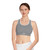 Athletic Sports Bra — Minimal Runner Logo, High-Impact Workout Crop
