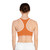 Orange Performance Sports Bra — Minimal Runner Icon Activewear