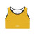 Yellow Racerback Sports Bra — Minimal Running Icon Activewear