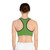 Green Athletic Sports Bra — Minimal Runner Icon