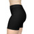 Women's Biker Shorts — Minimal Logo Black Athletic Cycling Shorts