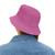 Athletic Muscle & Runner Icon Bucket Hat — Pink Performance Sun Hat