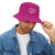 Fitness Icon Bucket Hat — Bold Pink Athletic Swim & Workout Accessory