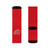 Red Performance Sublimation Socks — Running Icon Crew Socks for Athletes & Gifts