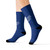 Blue Sublimated Athletic Socks with Runner Logo — Crew Performance Socks