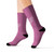 Pink Athletic Sublimation Socks — Soft Crew Socks with Small Runner Logo