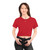 Red Crop Tee — SFM Chest Graphic