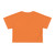Orange Crop Tee — Minimal Heart Graphic Cropped T-Shirt