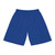 Athletic Basketball Shorts — Blue Performance AOP with Running & Strength Graphic