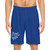 Athletic Basketball Shorts — Blue Performance AOP with Running & Strength Graphic