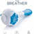 Breathing exercise device, drug-free breathing therapy makes breathing easier. Running, swimming, yoga, lung capacity exercises.