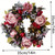 1 Pc Candlestick Garland, Peony Wreath for Front Door, 14in Spring Door Wreath, Artificial Peony Valentine's Day Wreath