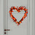 Heart Valentine's Wreath for Front Door, 13.7 Inch Red Berry Wreaths for Valentine's Day Decor, Artificial Spring