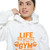Gym Life Hoodie — "Life Begins at the Gym" Pullover for Fitness Lovers