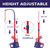 3 in 1 T Ball Set for Kids Baseball with Hanging Tee/Standing Tee/Automatic Launcher/6 Softballs Indoor Outdoor Sport Gifts Toys 3 in 1 T Ball Set for Kids Baseball with Hanging Tee/Standing Tee/Automatic Launcher/6 Softballs Indoor Outdoor Sport Gifts Toys