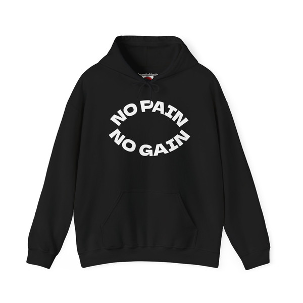Motivational Hoodie: No Pain No Gain Heavy Blend Sweatshirt