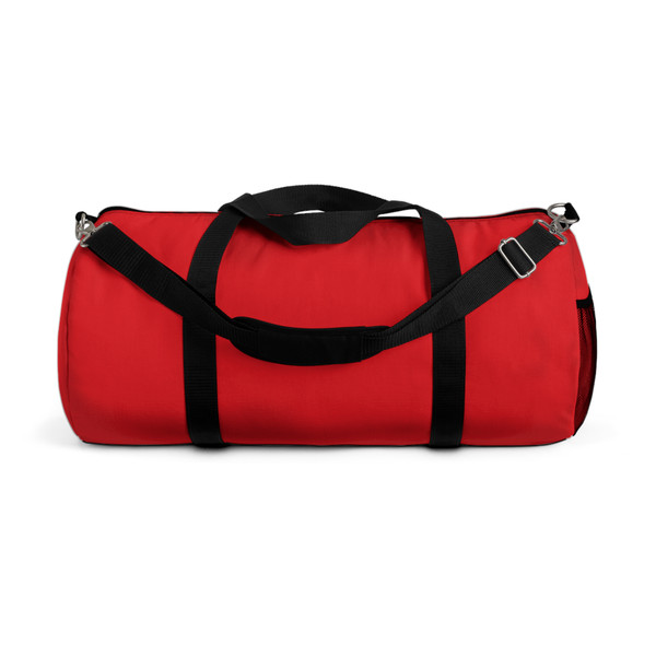 Versatile Red Duffel Bag for Travel and Fitness