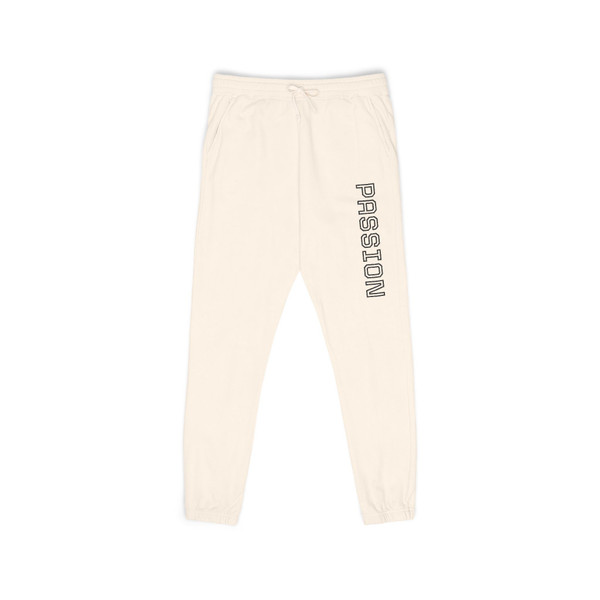 Passion Vertical Logo Sweatpants — Garment-Dyed Fleece Joggers