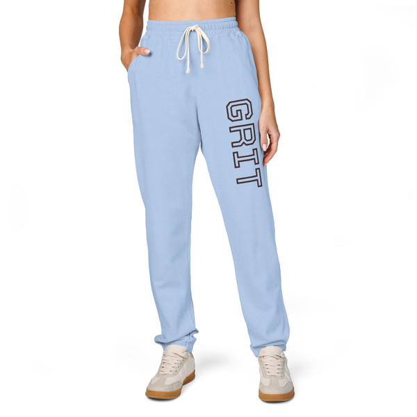 Grit Fleece Sweatpants — Athletic Joggers with 'GRIT' Side Print