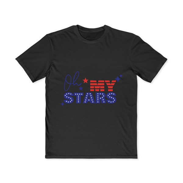 Oh My Stars Men's Tee — Patriotic Fourth of July Graphic Shirt