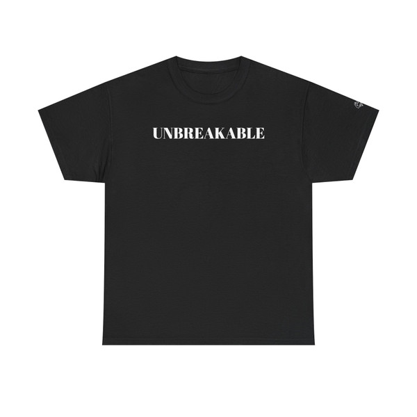 Unbreakable Tee — Bold Minimalist Inspirational T-Shirt