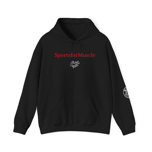 SportsforMuscle Hoodie — Athletic Gym Logo Pullover