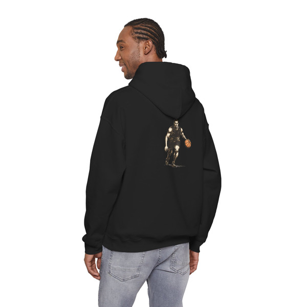 Old School Respect The Game Hoodie — Vintage Basketball Player Graphic