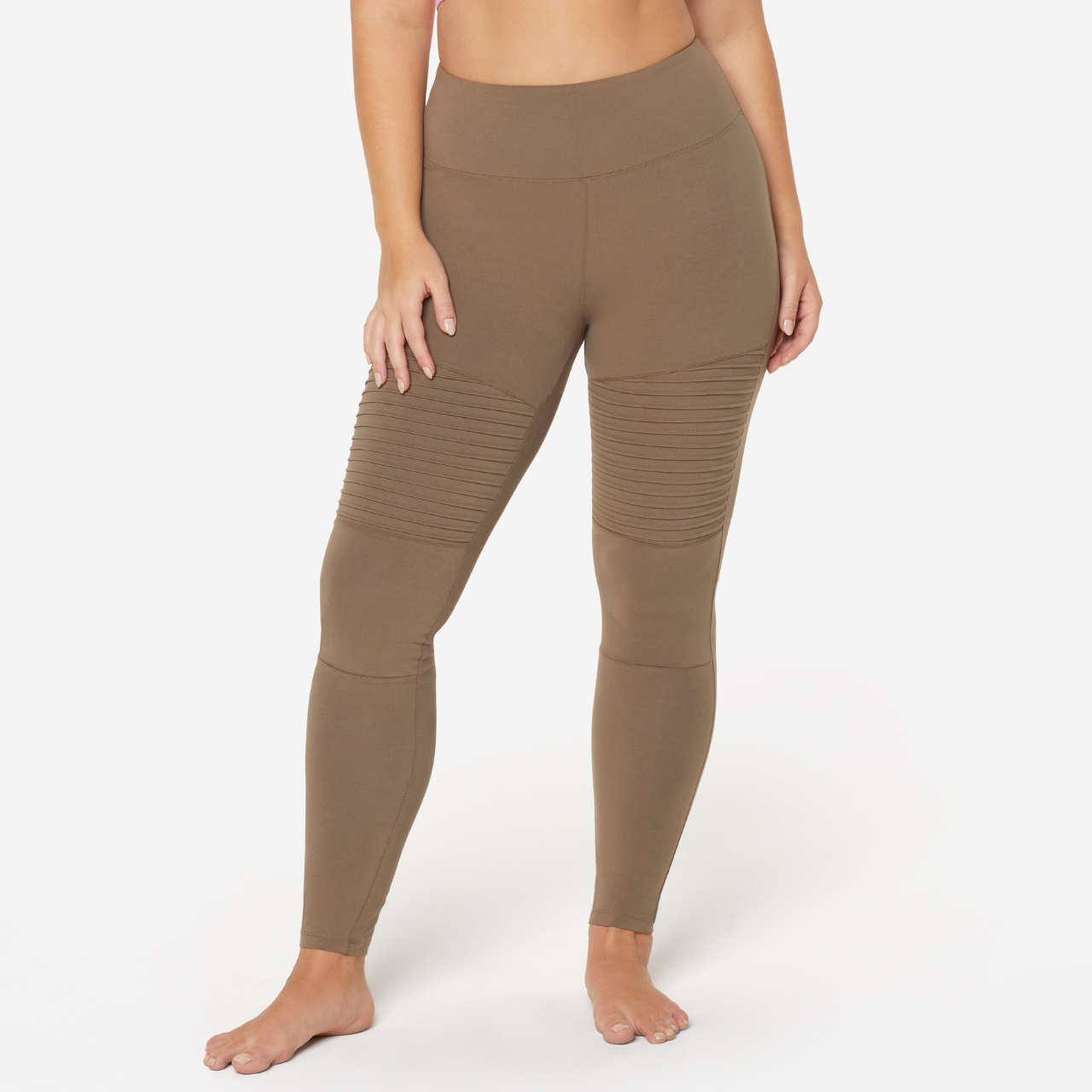 ●Mardi Mercredi●COMFORT biker MINI leggings CLOVER_BROWN Women's Biker Shorts Leggings DARA – My Breden