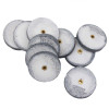 Mizzy 1/8'' gray heatless abrasive wheels - ten per pack
