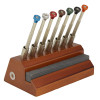 Reversible Watch and Jewelry Screwdriver Set with Sharpening Stone in Stand