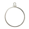 Coin Bezel Mexico Gold 50 Peso Sterling Silver Coin Edge Coin Frame Pendant
