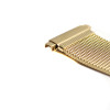 Men's 22mm yellow gold tone dress mesh watch band