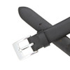 Leather Watch Band 10mm Black Smooth Calf Style 6 7/8 Inch Length