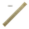 Hadley Roma Metal Watch Band 18 to 22mm Yellow Gold Tone Expansion Style 6 1/4 to 10 Inch Length